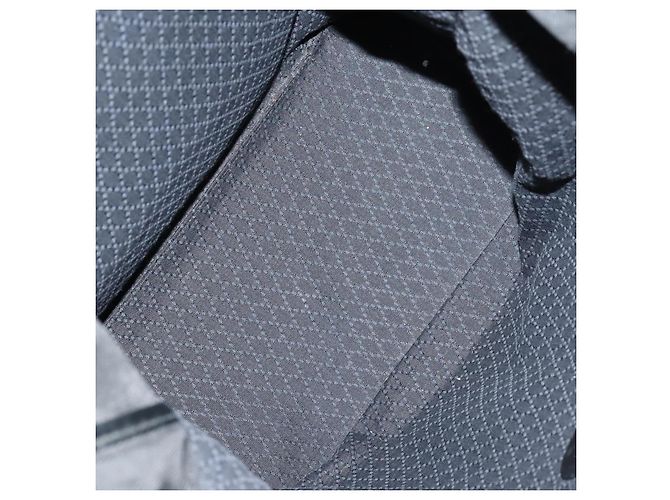 Borsa Tote in Nylon Nero Argento GUCCI Bamboo 002 2052 0412 5 Auth ep10866 - vista 11