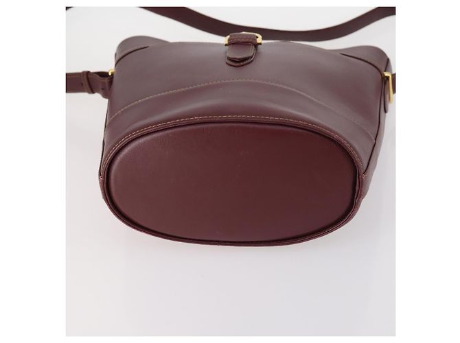Salvatore Ferragamo Borsa Ferragamo Cartier PRADA in nylon e pelle 3 pezzi marrone grigio Auth 145818 Bordò - vista 7