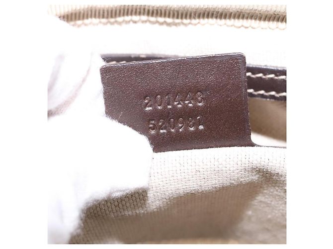 Gucci Borsa a spalla GG Supreme PVC Beige Oro 201448 Auth ep11234 D'oro - vista 12