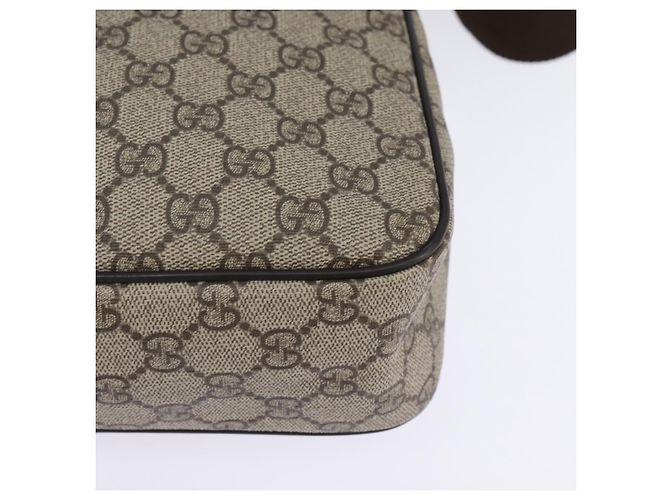 Gucci Borsa a spalla GG Supreme PVC Beige Oro 201448 Auth ep11234 D'oro - vista 14