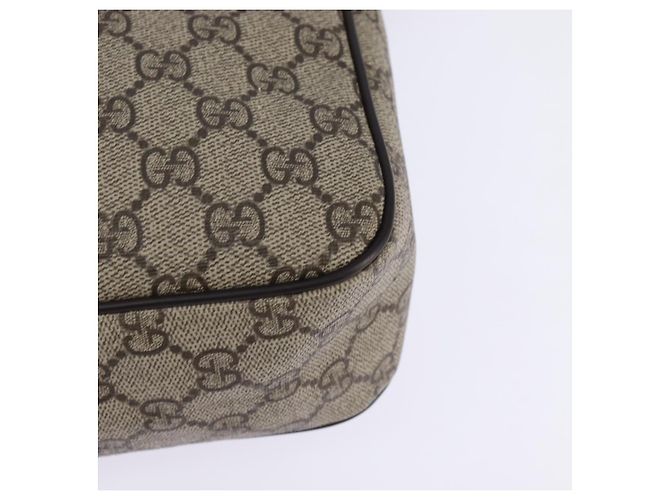 Gucci Borsa a spalla GG Supreme PVC Beige Oro 201448 Auth ep11234 D'oro - vista 16