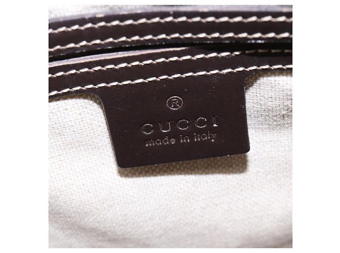 Gucci Borsa a spalla GG Supreme PVC Beige Oro 201448 Auth ep11234 D'oro - vista 17