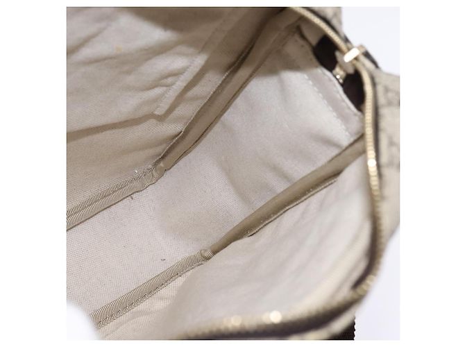 Gucci Borsa a spalla GG Supreme PVC Beige Oro 201448 Auth ep11234 D'oro - vista 18