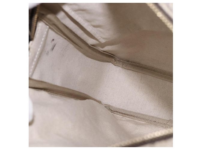 Gucci Borsa a spalla GG Supreme PVC Beige Oro 201448 Auth ep11234 D'oro - vista 19