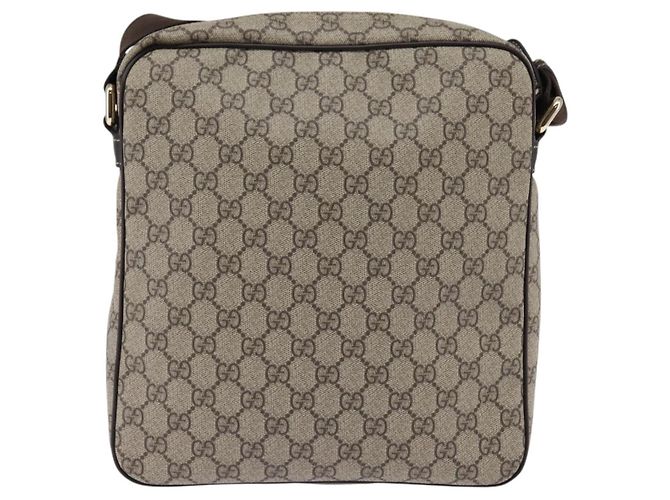 Gucci Borsa a spalla GG Supreme PVC Beige Oro 201448 Auth ep11234 D'oro - vista 2