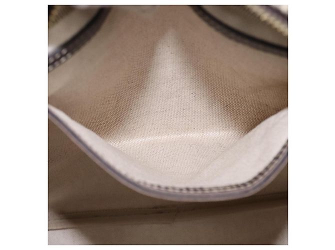 Gucci Borsa a spalla GG Supreme PVC Beige Oro 201448 Auth ep11234 D'oro - vista 20