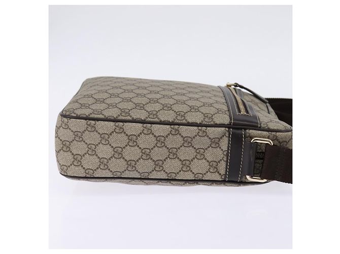 Gucci Borsa a spalla GG Supreme PVC Beige Oro 201448 Auth ep11234 D'oro - vista 4