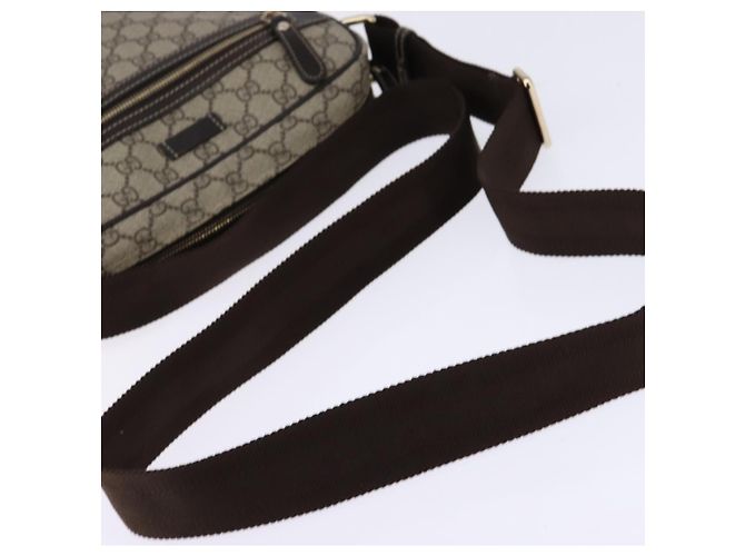 Gucci Borsa a spalla GG Supreme PVC Beige Oro 201448 Auth ep11234 D'oro - vista 7