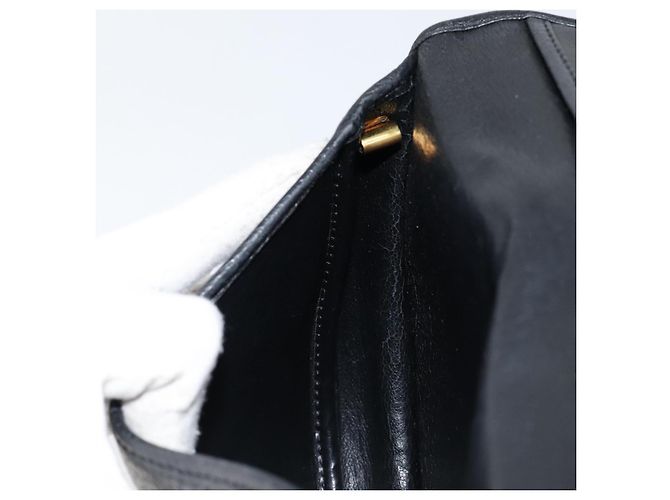 Borsa a Spalla Christian Dior in Pelle Nera e Oro Auth BA7081 Nero D'oro - vista 19