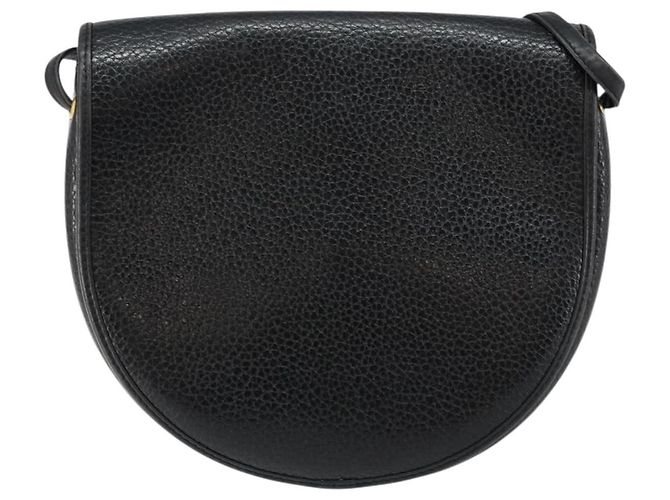 Borsa a Spalla Christian Dior in Pelle Nera e Oro Auth BA7081 Nero D'oro - vista 2
