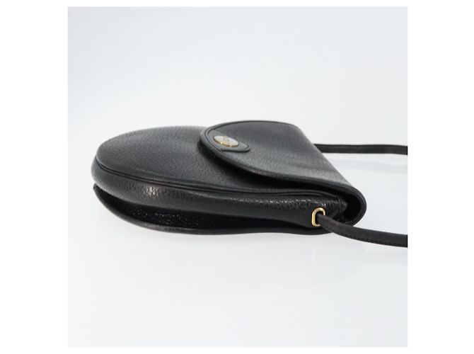 Borsa a Spalla Christian Dior in Pelle Nera e Oro Auth BA7081 Nero D'oro - vista 3