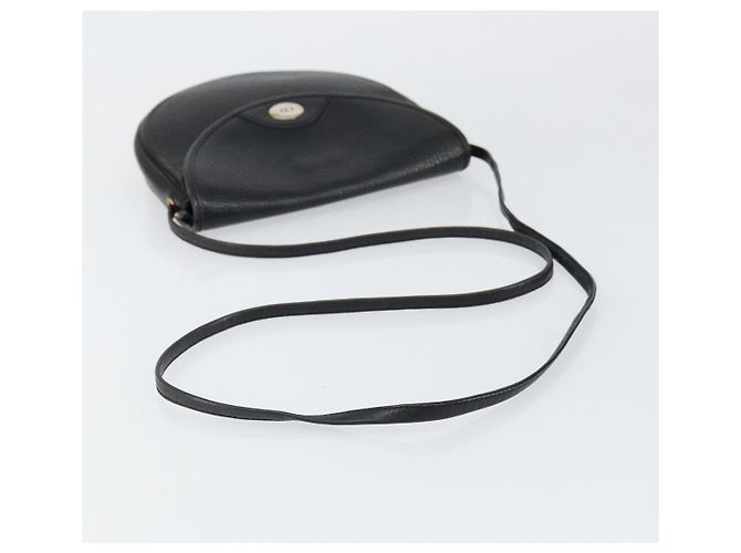 Borsa a Spalla Christian Dior in Pelle Nera e Oro Auth BA7081 Nero D'oro - vista 7