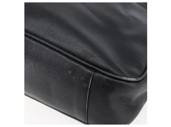 Borsa a Spalla in Pelle Gucci Bamboo 2way Nera Oro 001 3444 1638 Auth 148001 Nero D'oro - vista 16