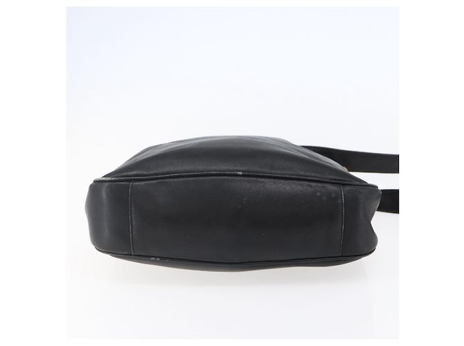 Borsa a Spalla in Pelle Gucci Bamboo 2way Nera Oro 001 3444 1638 Auth 148001 Nero D'oro - vista 5