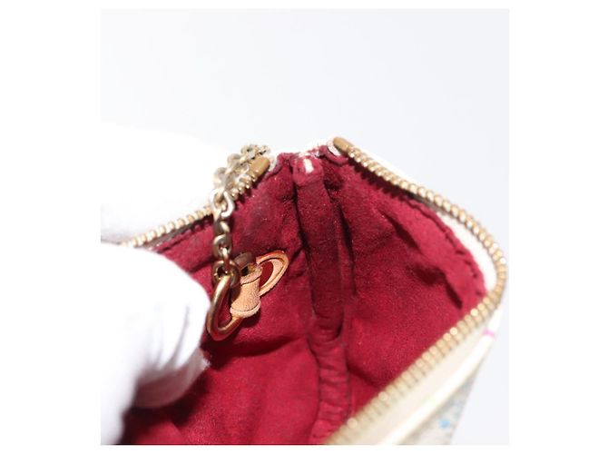 LOUIS VUITTON Pochette MM Monogram Multicolore Bianca M60028 LV Auth BA6983 Bianco - vista 12