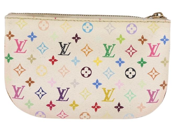 LOUIS VUITTON Pochette MM Monogram Multicolore Bianca M60028 LV Auth BA6983 Bianco - vista 2