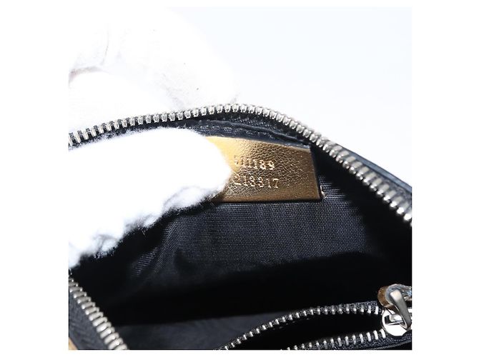Borsa in pelle con stampa GUCCY GUCCIxSEGA oro argento 511189 Auth bs30126 D'oro - vista 12