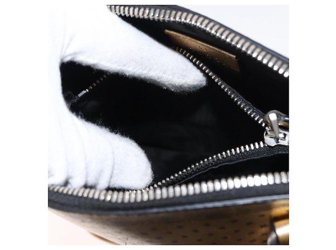 Borsa in pelle con stampa GUCCY GUCCIxSEGA oro argento 511189 Auth bs30126 D'oro - vista 20