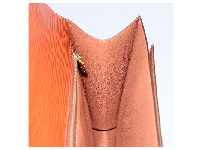 LOUIS VUITTON Borsa a Mano Epi Monceau 28 Marrone M52123 LV Auth ep11246 - vista 21