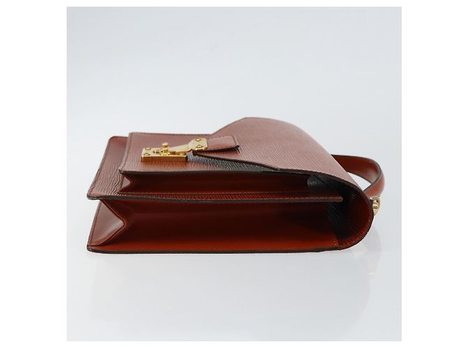 LOUIS VUITTON Borsa a Mano Epi Monceau 28 Marrone M52123 LV Auth ep11246 - vista 3
