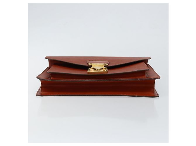 LOUIS VUITTON Borsa a Mano Epi Monceau 28 Marrone M52123 LV Auth ep11246 - vista 5