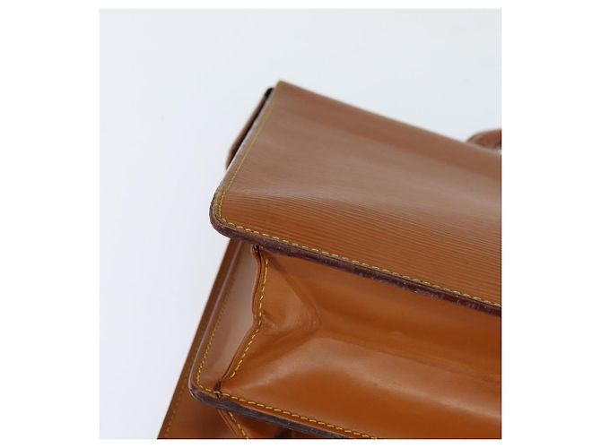 LOUIS VUITTON Borsa Serviette Fermoir Epi Zipangu Oro M54358 LV Auth ep11319 - vista 14