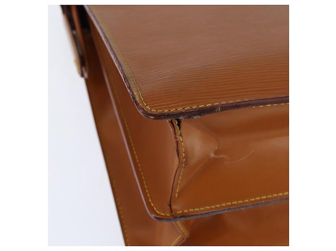 LOUIS VUITTON Borsa Serviette Fermoir Epi Zipangu Oro M54358 LV Auth ep11319 - vista 16