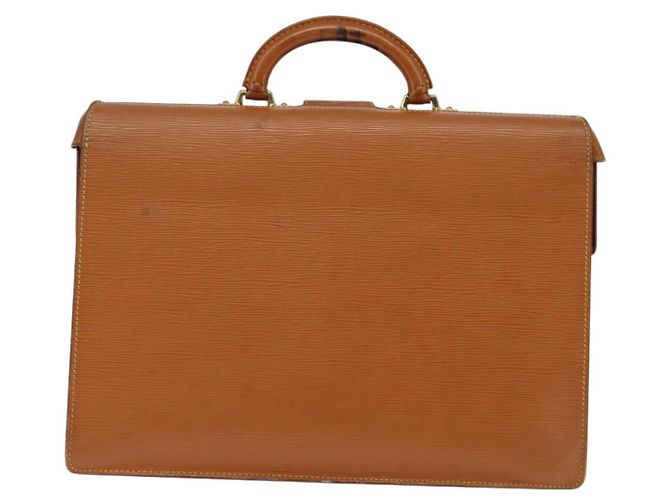 LOUIS VUITTON Borsa Serviette Fermoir Epi Zipangu Oro M54358 LV Auth ep11319 - vista 2