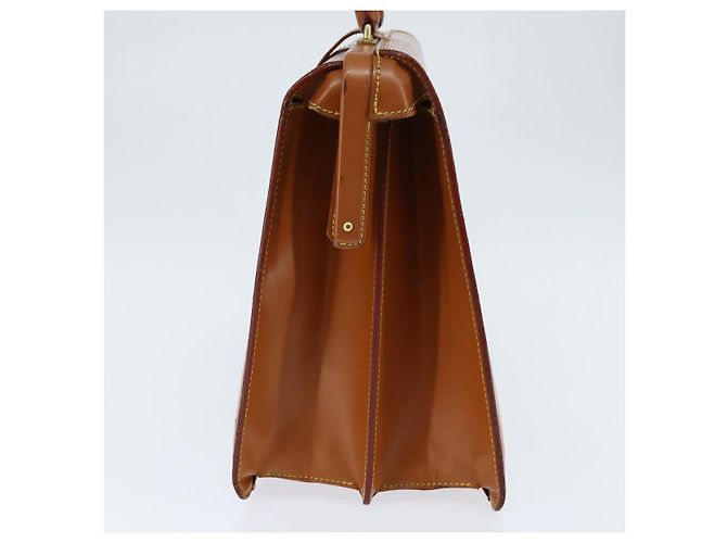 LOUIS VUITTON Borsa Serviette Fermoir Epi Zipangu Oro M54358 LV Auth ep11319 - vista 4