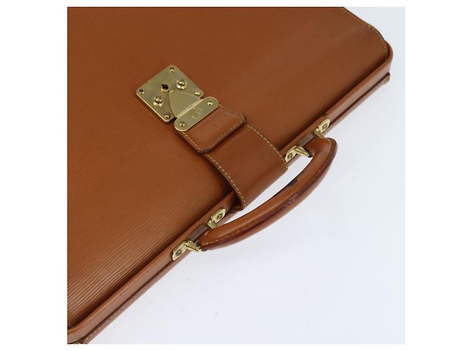 LOUIS VUITTON Borsa Serviette Fermoir Epi Zipangu Oro M54358 LV Auth ep11319 - vista 6