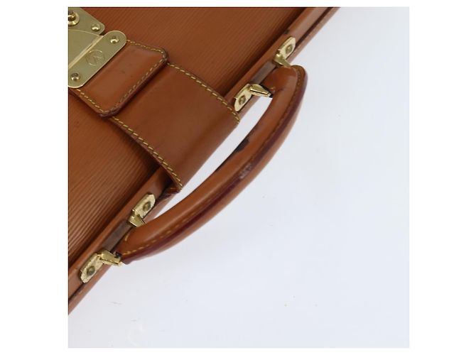 LOUIS VUITTON Borsa Serviette Fermoir Epi Zipangu Oro M54358 LV Auth ep11319 - vista 7