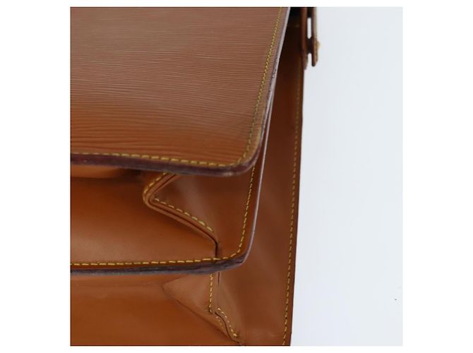 LOUIS VUITTON Borsa Serviette Fermoir Epi Zipangu Oro M54358 LV Auth ep11319 - vista 9
