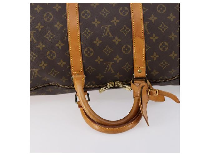 LOUIS VUITTON Borsa Boston Monogram Keepall 55 M41424 LV Auth 145141 Monogramma - vista 7