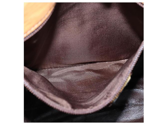 LOEWE Borsa a Spalla Anagram Pelle Marrone Oro Auth bs30276 D'oro - vista 12