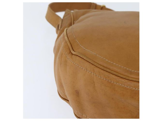 LOEWE Borsa a Spalla Anagram Pelle Marrone Oro Auth bs30276 D'oro - vista 14