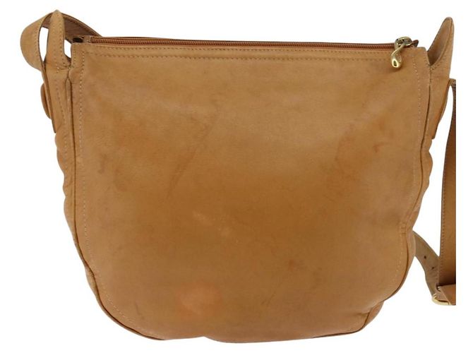 LOEWE Borsa a Spalla Anagram Pelle Marrone Oro Auth bs30276 D'oro - vista 2