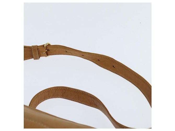 LOEWE Borsa a Spalla Anagram Pelle Marrone Oro Auth bs30276 D'oro - vista 8