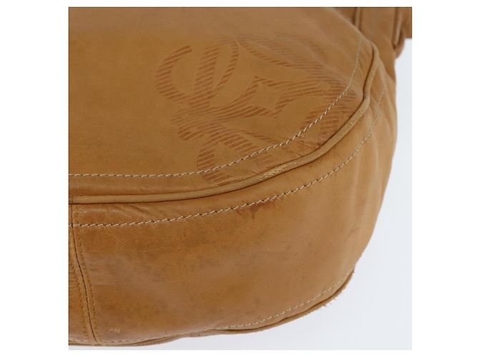 LOEWE Borsa a Spalla Anagram Pelle Marrone Oro Auth bs30276 D'oro - vista 9