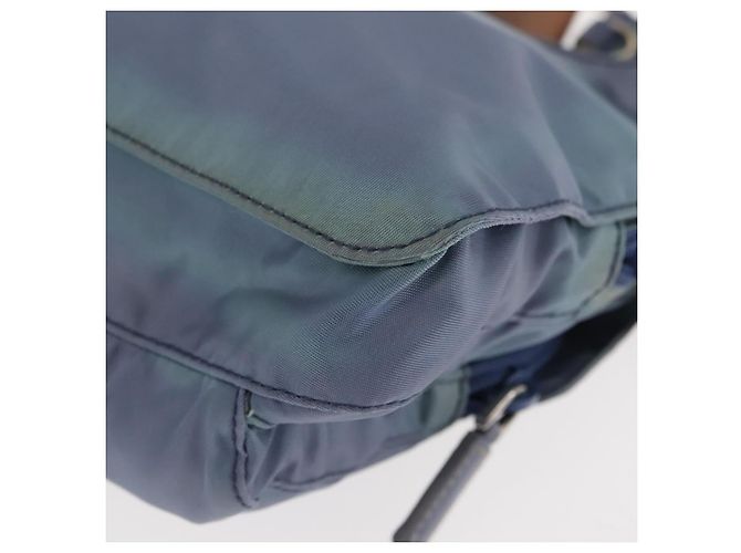 Borsa a Spalla PRADA in Nylon Azzurro Chiaro Auth ki5998 Blu chiaro - vista 17