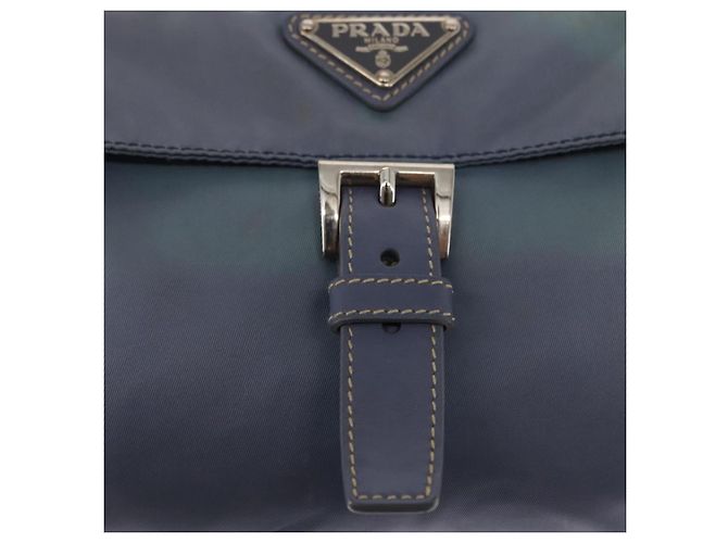 Borsa a Spalla PRADA in Nylon Azzurro Chiaro Auth ki5998 Blu chiaro - vista 20