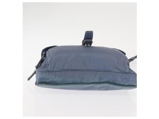 Borsa a Spalla PRADA in Nylon Azzurro Chiaro Auth ki5998 Blu chiaro - vista 5