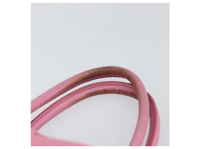 PRADA Borsa a mano in nylon rosa oro Auth 146881 D'oro - vista 8
