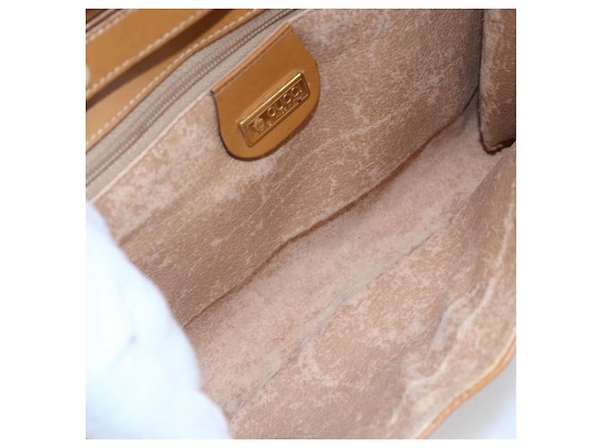 Gucci Borsa a Spalla Micro GG Supreme PVC Beige Oro 004 89 0265 Auth ki6121 D'oro - vista 10