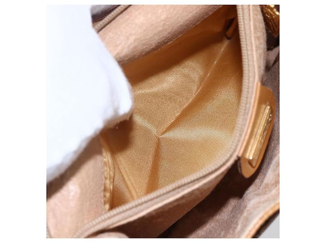 Gucci Borsa a Spalla Micro GG Supreme PVC Beige Oro 004 89 0265 Auth ki6121 D'oro - vista 11