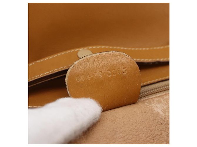 Gucci Borsa a Spalla Micro GG Supreme PVC Beige Oro 004 89 0265 Auth ki6121 D'oro - vista 12