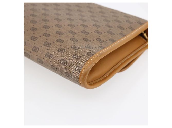 Gucci Borsa a Spalla Micro GG Supreme PVC Beige Oro 004 89 0265 Auth ki6121 D'oro - vista 15