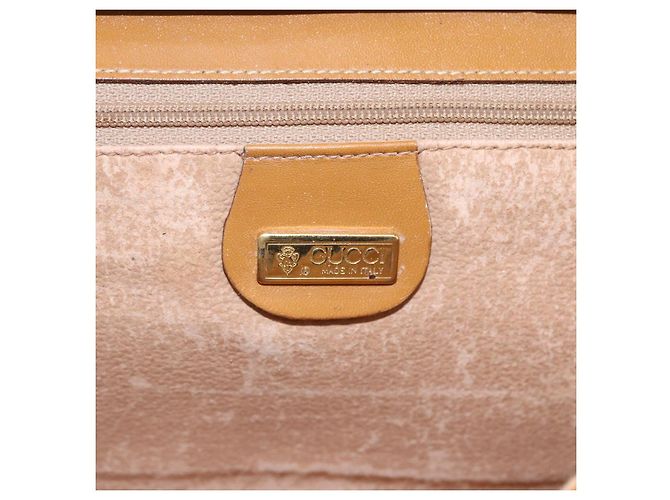 Gucci Borsa a Spalla Micro GG Supreme PVC Beige Oro 004 89 0265 Auth ki6121 D'oro - vista 18
