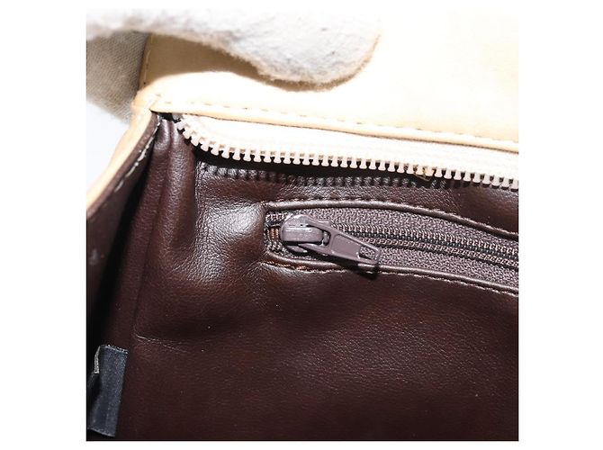 BALLY Borsa a Spalla a Catena Pelle Beige Oro Auth bs31350 D'oro - vista 19