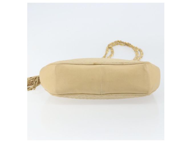 BALLY Borsa a Spalla a Catena Pelle Beige Oro Auth bs31350 D'oro - vista 5