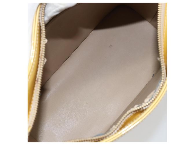 LOUIS VUITTON Borsa a Mano Monogram Vernis Houston Beige M91004 Auth LV ka558 - vista 10